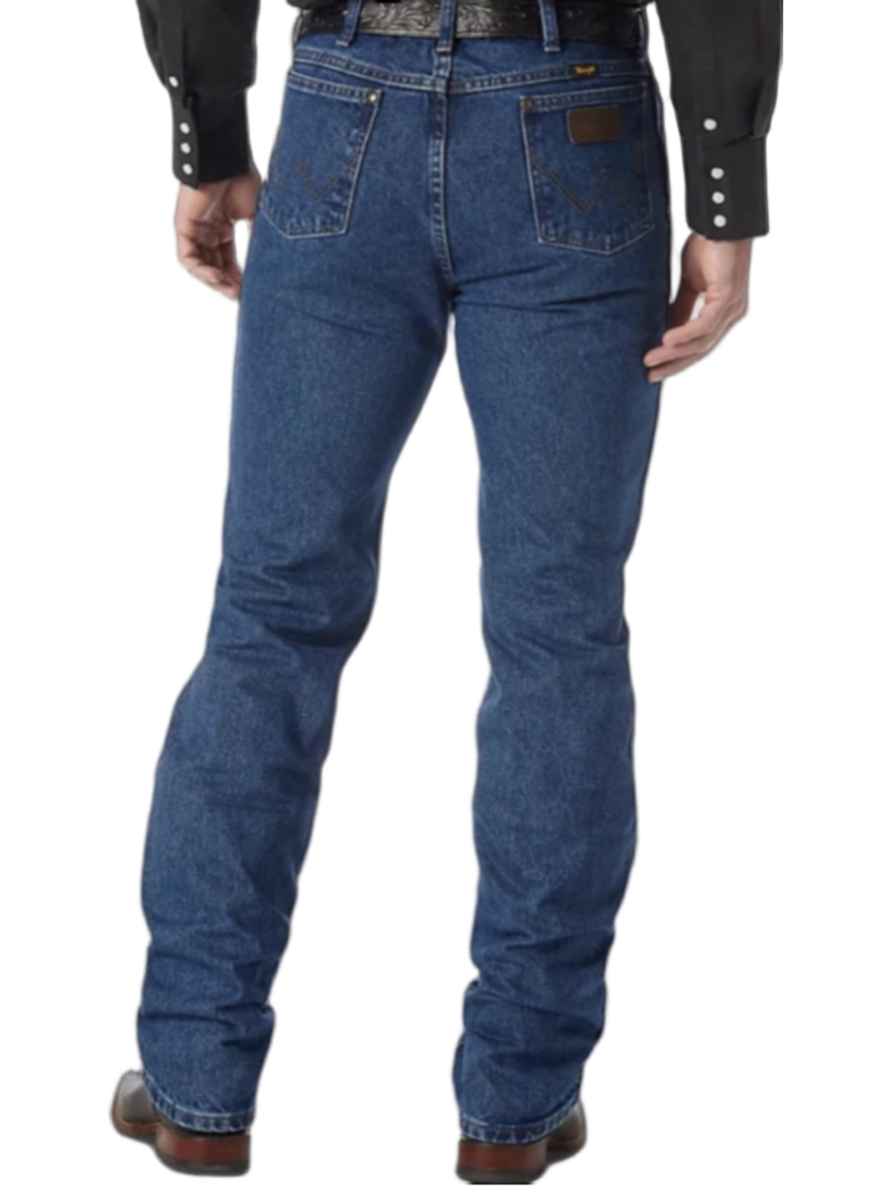 Wrangler 36MWZ Cowboy Cut Slim Fit Jeans Mens 34x36 Blue Western Denim